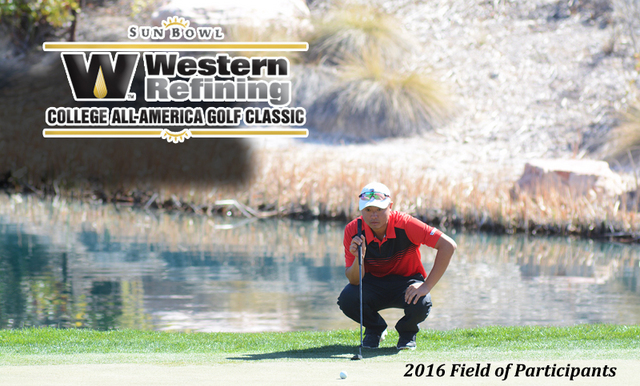 42nd Annual Sun Bowl Western Refining College All-America Golf Classic Field Set